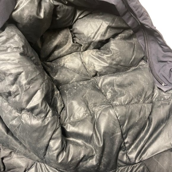 The North Face Black Hyvent Down Mid-Length Parka Hooded Women's XS *Broken Zip* - Picture 9 of 13